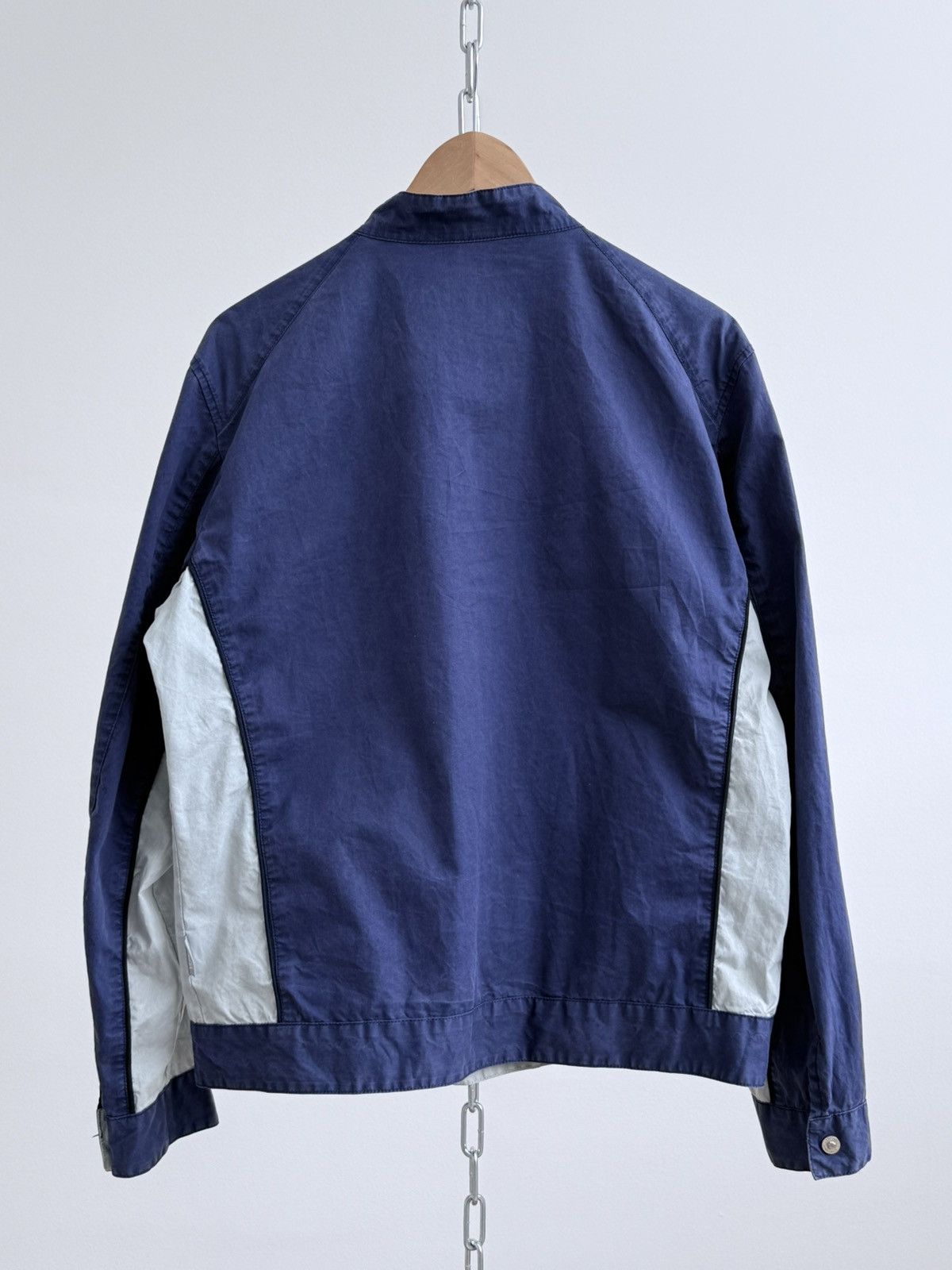 Versace 2000s Versace Blue Cotton Zip Jacket Size US XL / EU 56 / 4 - 10 Thumbnail