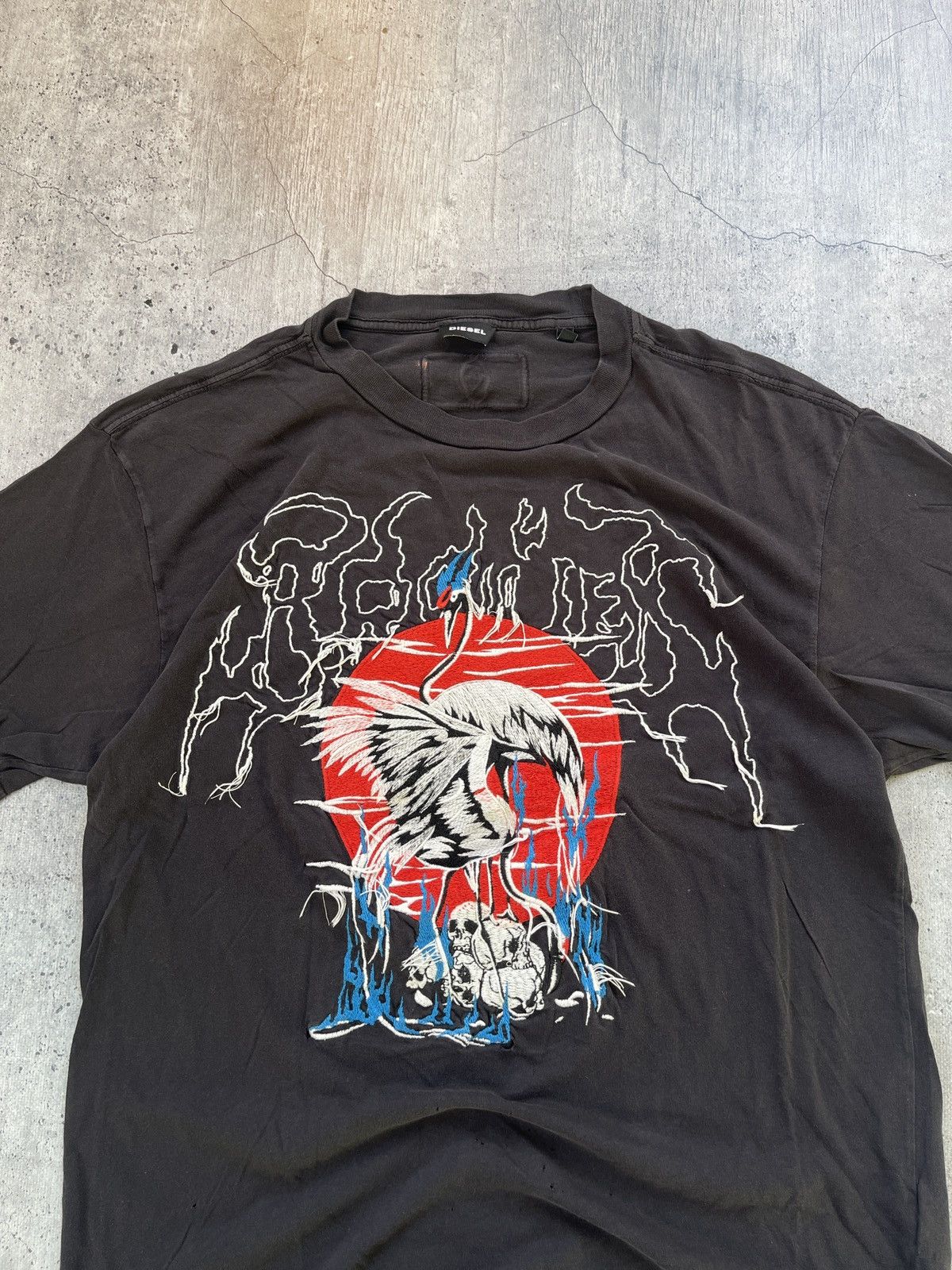 Diesel × Vintage Vintage Diesel T-Shirt Big Logo Y2K Japanese 90s Size US L / EU 52-54 / 3 - 2 Thumbnail