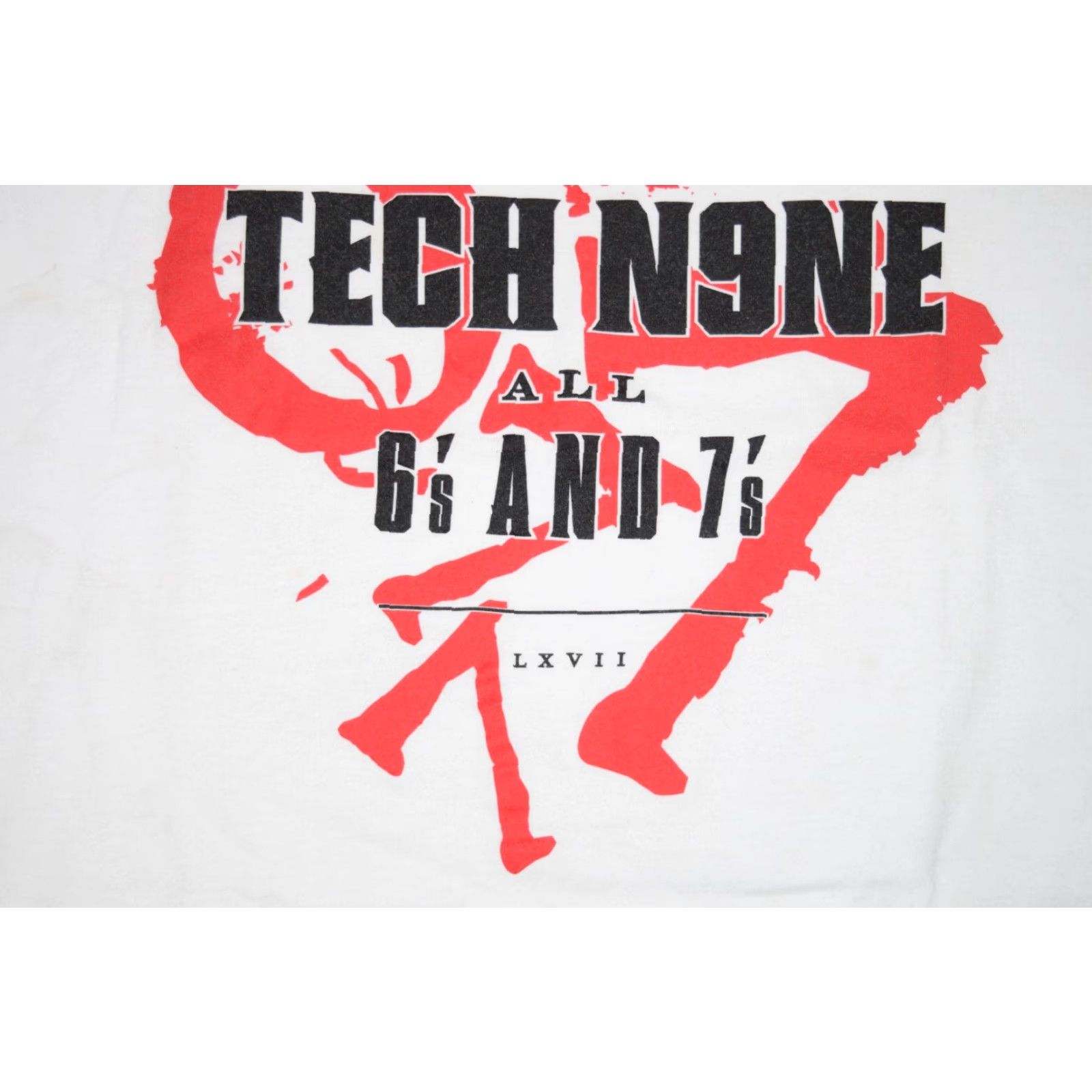 Vintage VTG AllStyle Tech N9ne Shirt Hip Hop Men T-Shirt XL White Crew Neck Short Sleeve 2000s 90s Concert Rap Mens Size US XL / EU 56 / 4 - 3 Thumbnail