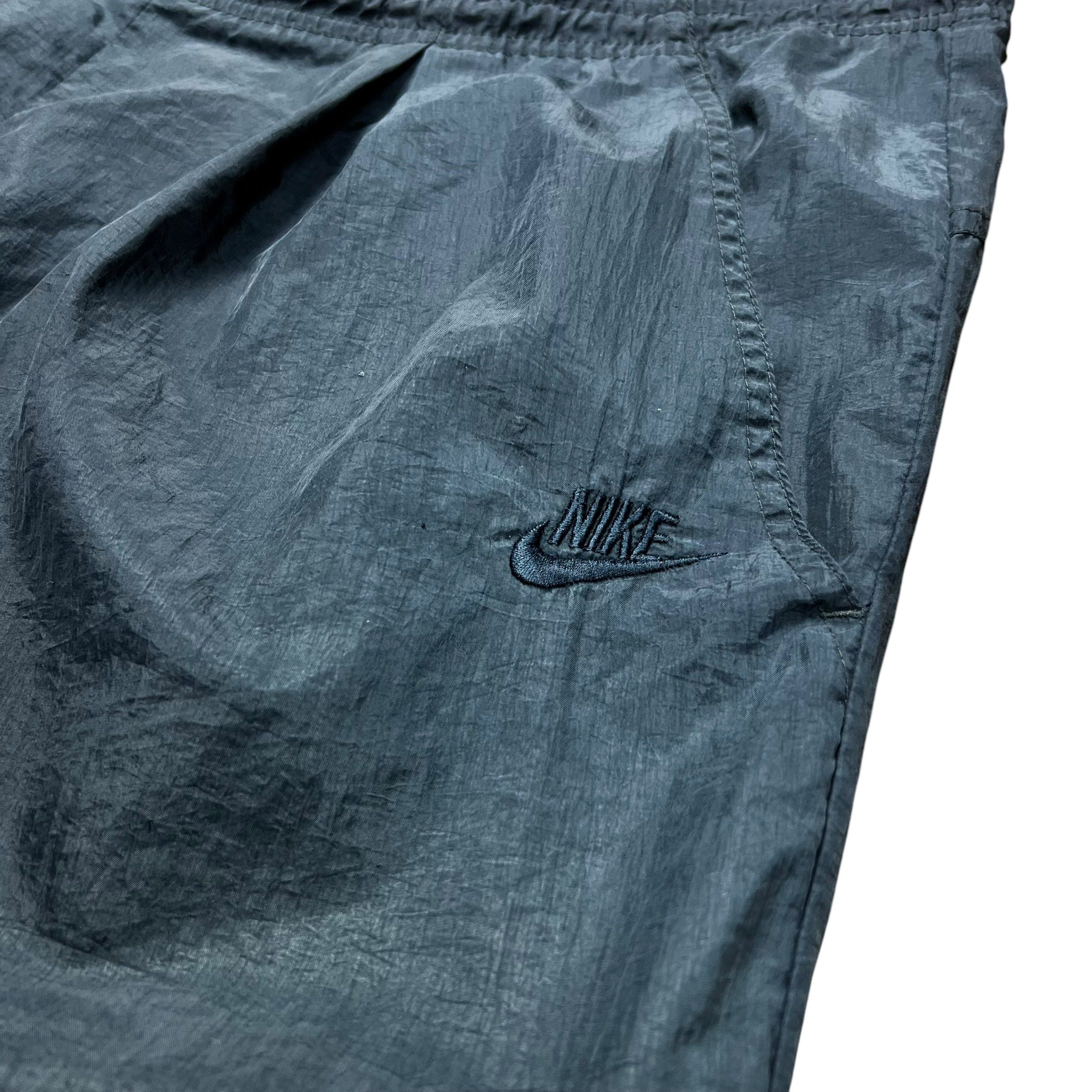 Nike × Vintage Nike Black Nylon Track Pants - XL Size US 36 / EU 52 - 2 Thumbnail