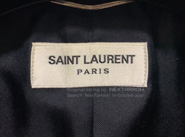 Saint Laurent Paris Saint Laurent Paris Original Gray Notched Lapel Suit Size US M / EU 48-50 / 2 - 3 Thumbnail