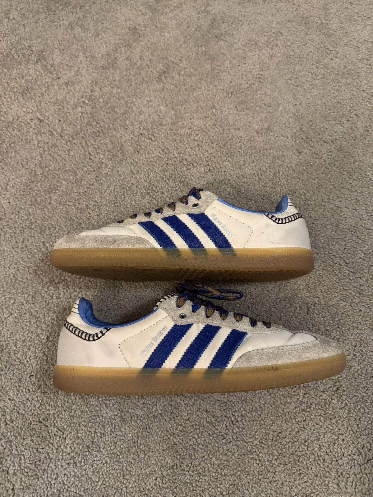 Adidas × Wales Bonner Adidas Samba x Wales Bonner Nylon Wonder Clay Royal Blue Size US 10 / EU 43 - 4 Thumbnail