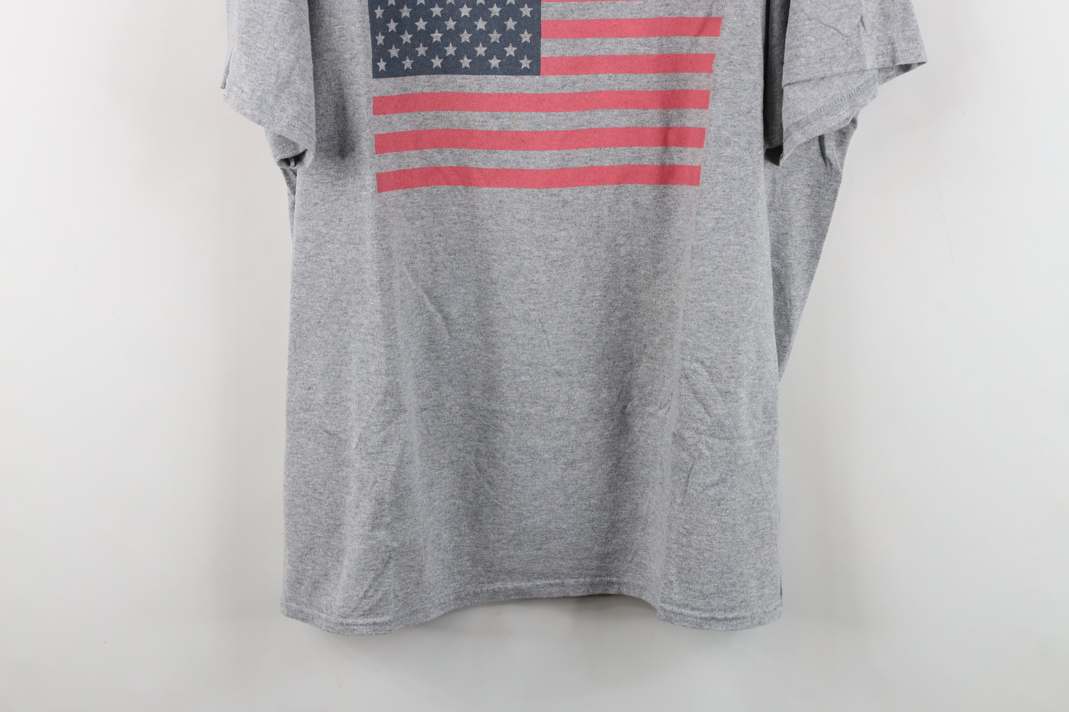 Vintage Retro Y2K NASA Space USA Flag Short Sleeve T-Shirt Gray Size US XL / EU 56 / 4 - 3 Thumbnail