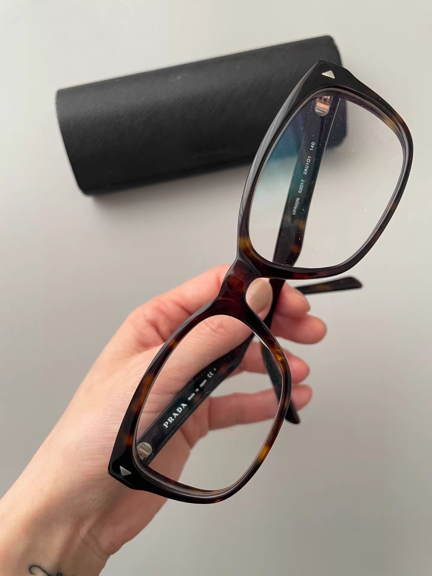 Prada Prada Jpn-Made Retro Slim Eyeglasses ) Face Flattering Size ONE SIZE - 6 Thumbnail