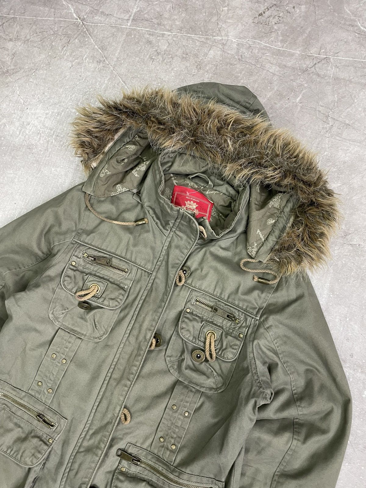 Hysteric Glamour Military fur hood japanese if six was nine jacket army Size US M / EU 48-50 / 2 - 4 Thumbnail