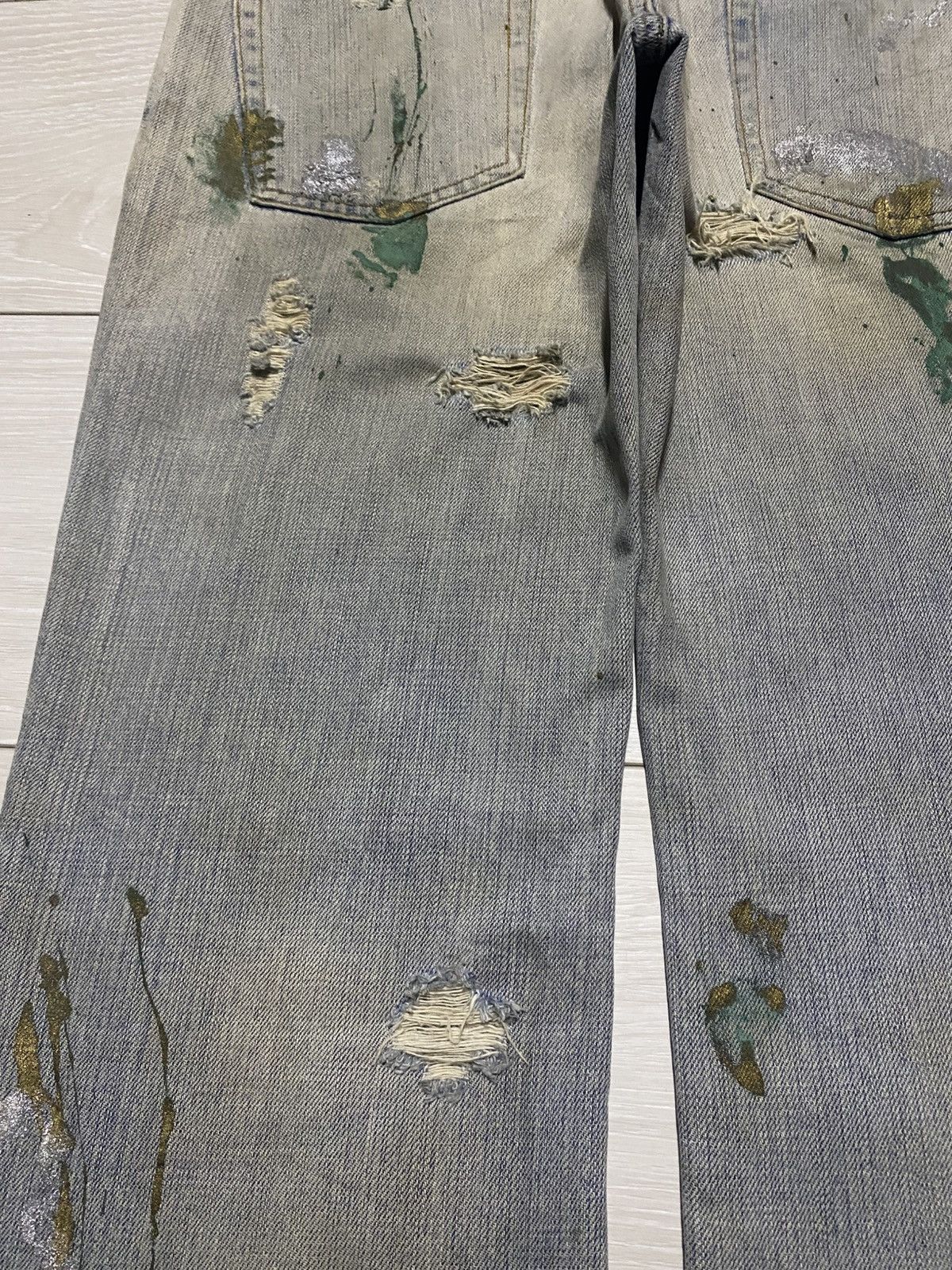 Dolce & Gabbana Dolce & Gabbana Mud Wash Paints Splatter Distressed Jeans Size US 34 / EU 50 - 9 Thumbnail