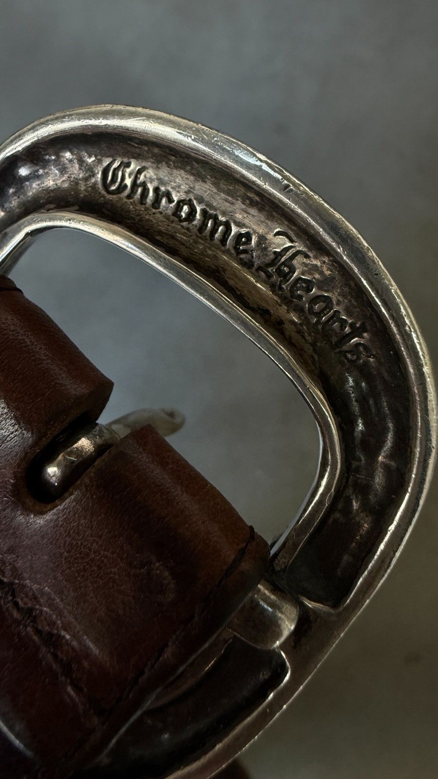 Chrome Hearts RARE! Chrome Hearts Brown Leather Gunslinger Belt Size 32 - 7 Thumbnail