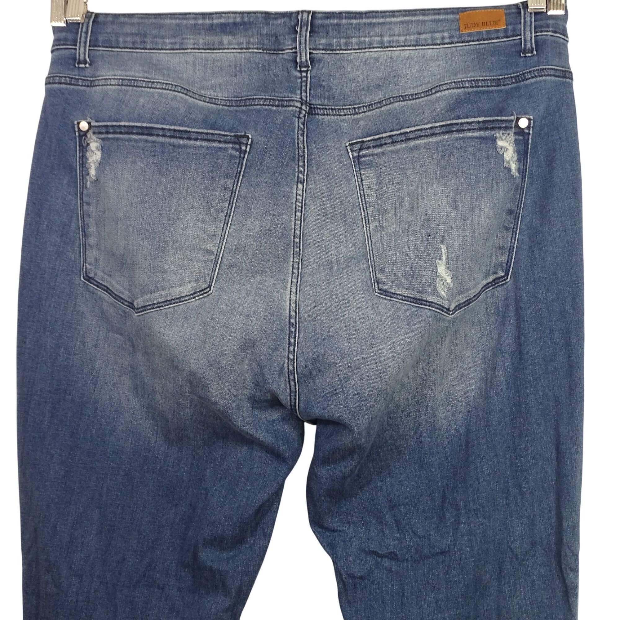 Judy Blue Judy Blue Distressed Ripped Skinny Fit Jeans Women Size 22W Size 41" - 4 Thumbnail