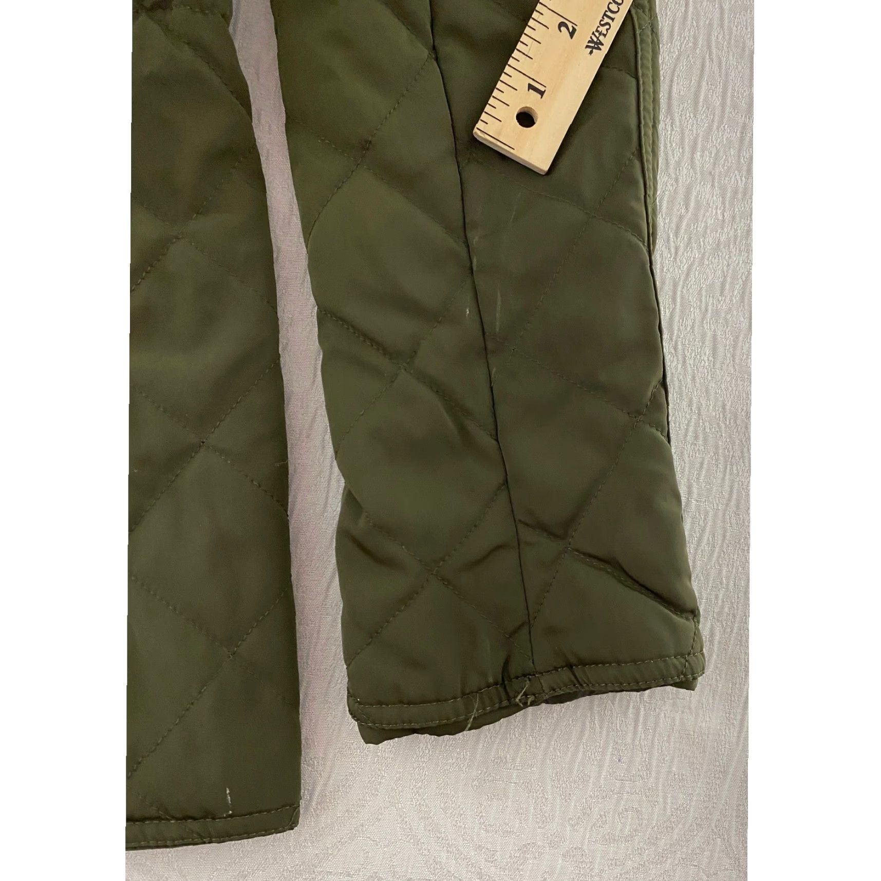 Old Navy Old Navy Quilted Jacket Women's Size L Olive Green Full Zip Pockets Size L / US 10 / IT 46 - 2 Thumbnail