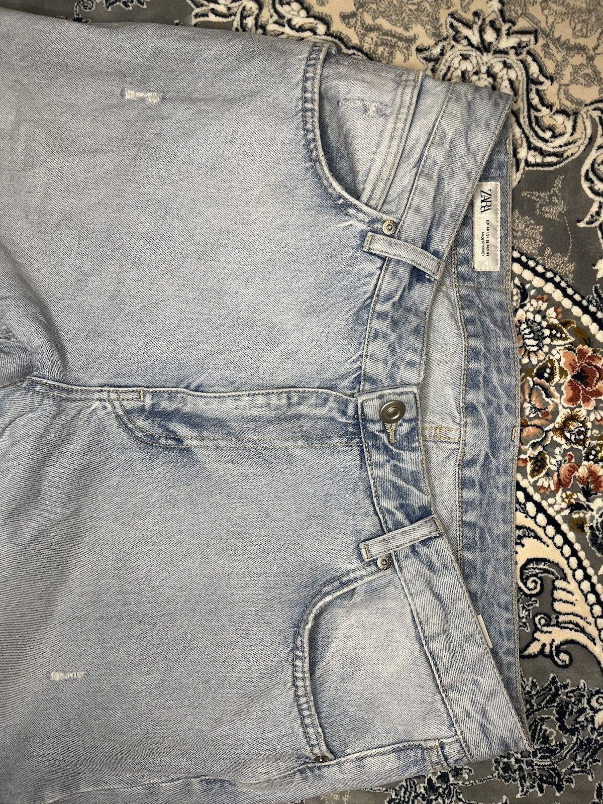Zara Flared baggy Jeans japen style opium archive Size US 33 - 5 Thumbnail
