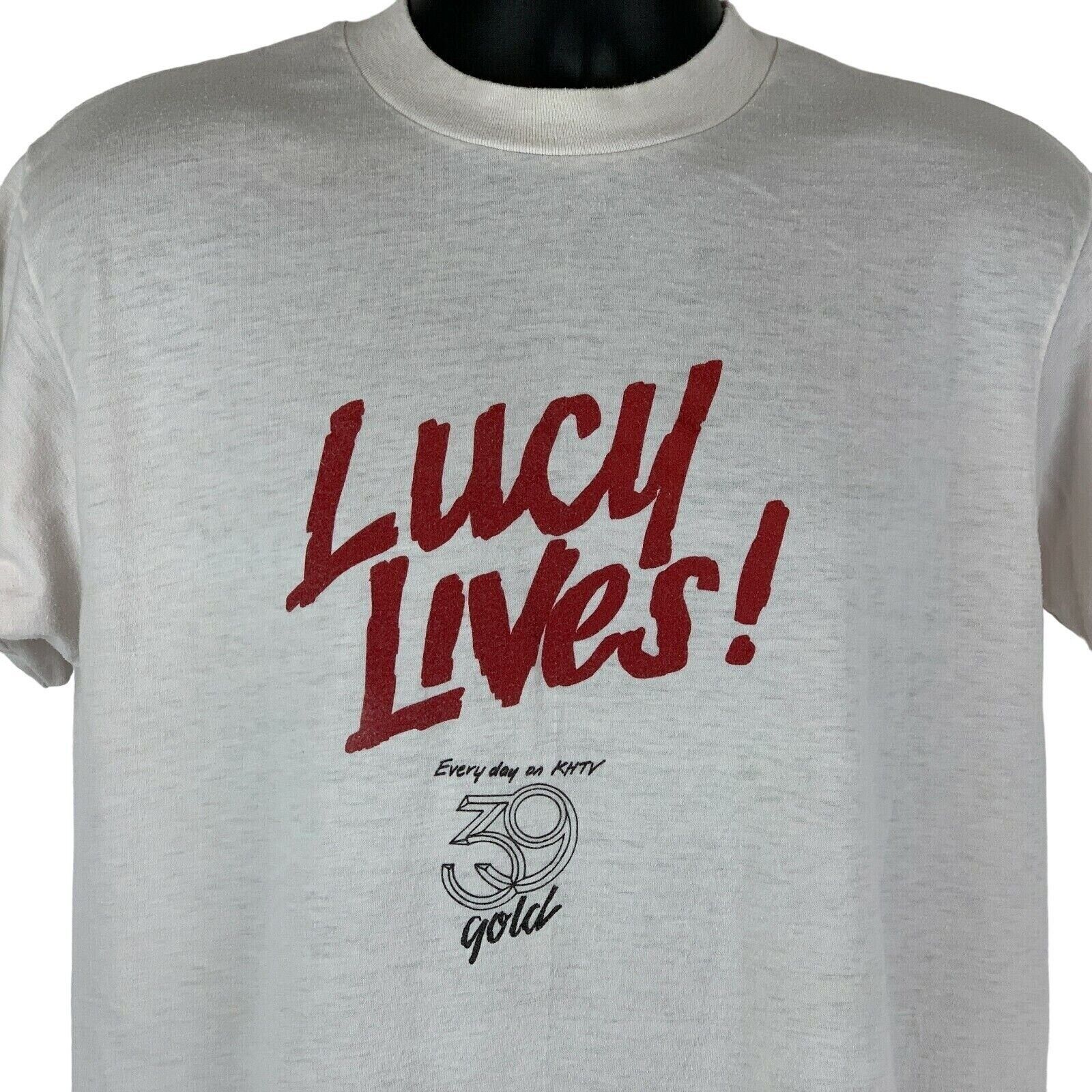 Hanes Vintage 80s I Love Lucy KHTV T Shirt Ricky Ricardo White L Size US L / EU 52-54 / 3 - 1 Thumbnail