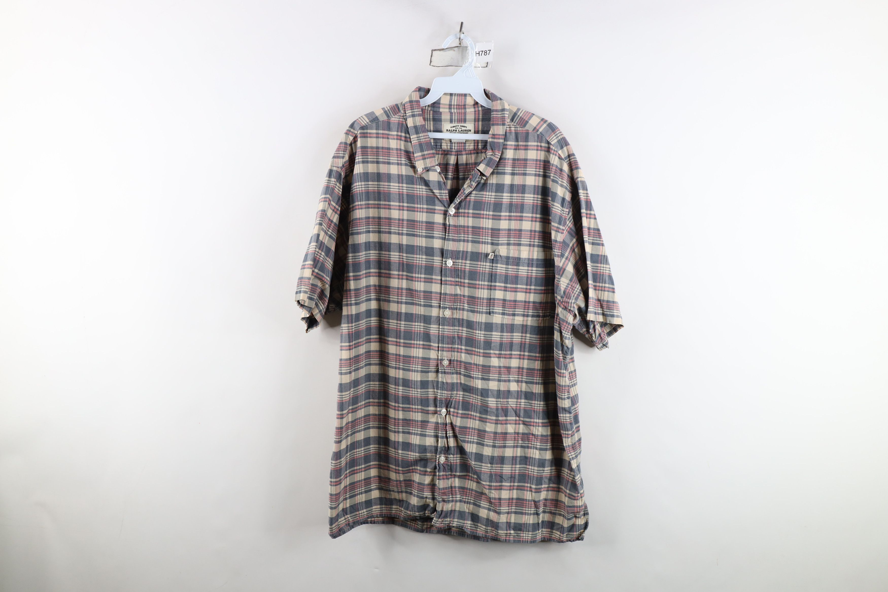 Polo Ralph Lauren Vintage Ralph Lauren Short Sleeve Collared Button Down Shirt Size US XL / EU 56 / 4 - 1 Thumbnail