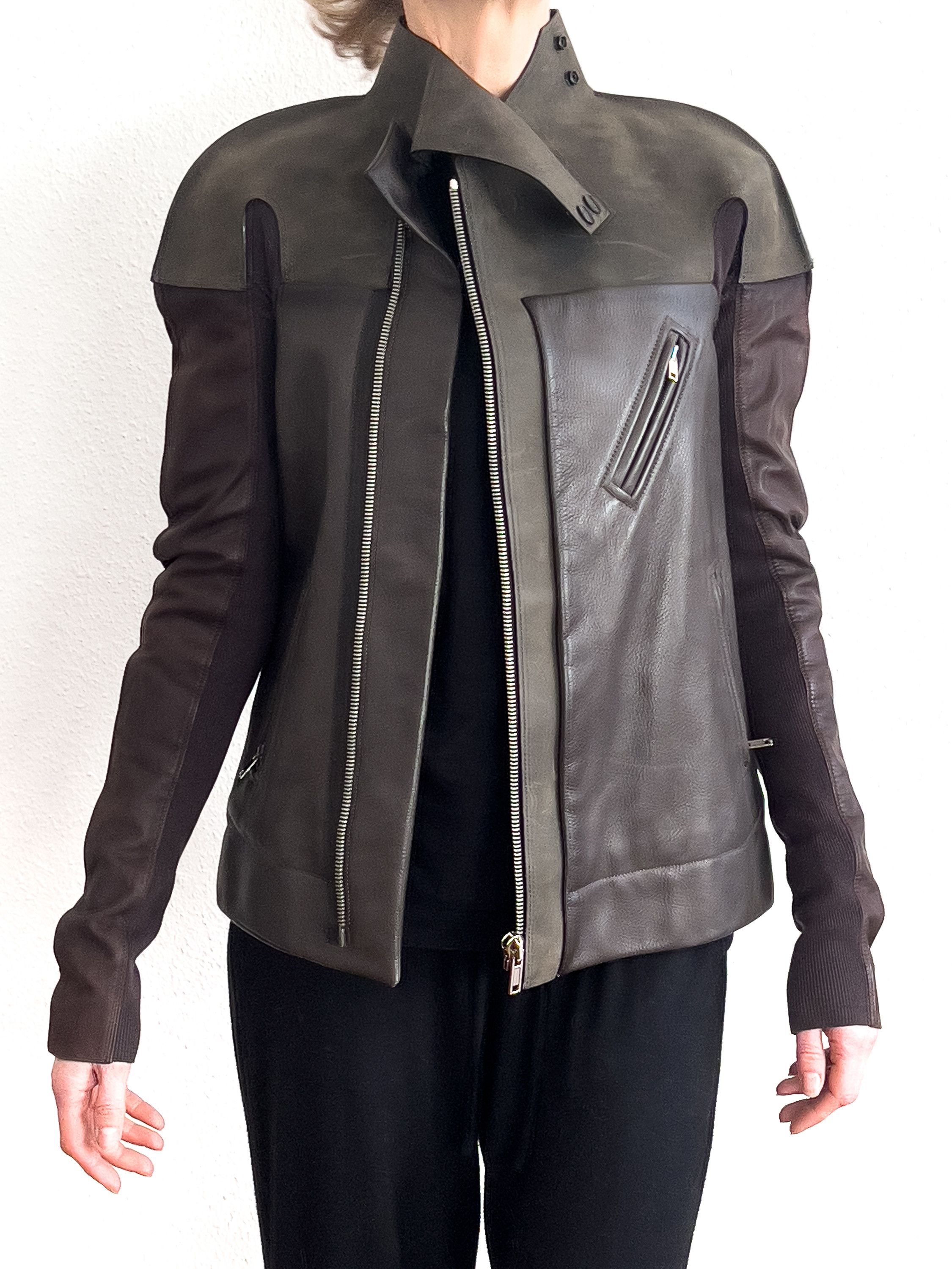 Rick Owens FW11 LIMO Leather Jacket Size XS / US 0-2 / IT 36-38 - 1 Thumbnail