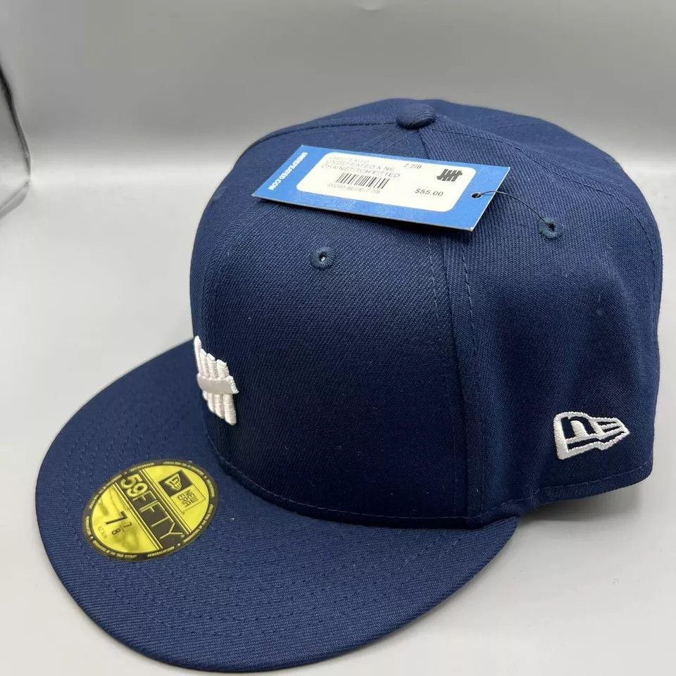 New Era Undefeated Hat Men 7 7/8 Blue 59Fifty New Era Fitted Cap New Size ONE SIZE - 2 Thumbnail