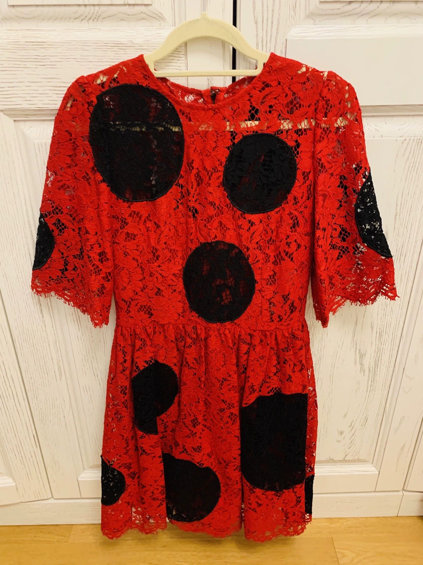 Dolce & Gabbana Dolce & Gabbana Brown Lace Dress Size M / US 6-8 / IT 42-44 - 1 Thumbnail