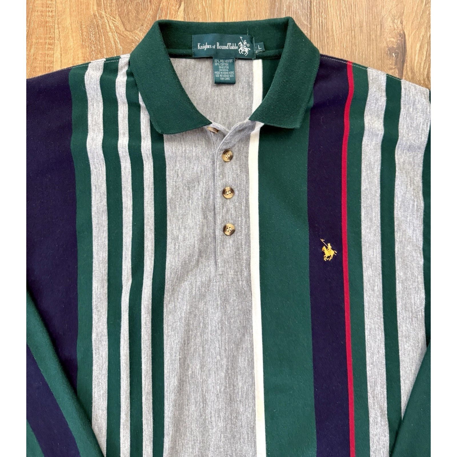 Other Vintage Knights of the Round Table Men’s Polo Rugby LS L Size US L / EU 52-54 / 3 - 7 Thumbnail
