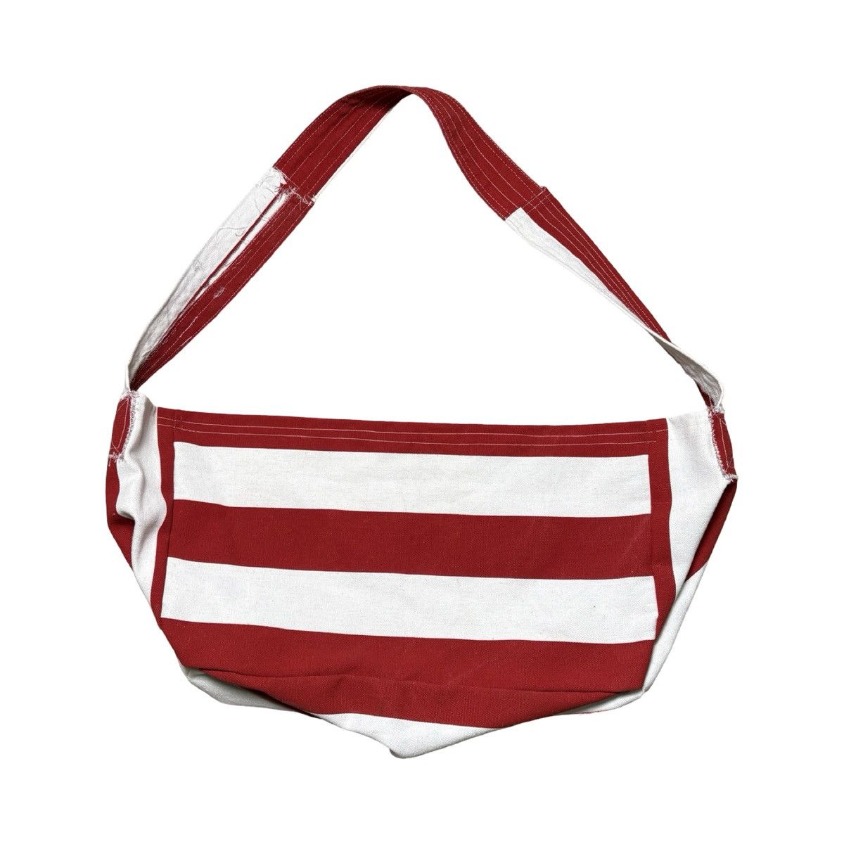 Other W&G Striped Newspaper Boy Bag Repurposed Canvas Where Waldo Size ONE SIZE - 6 Thumbnail