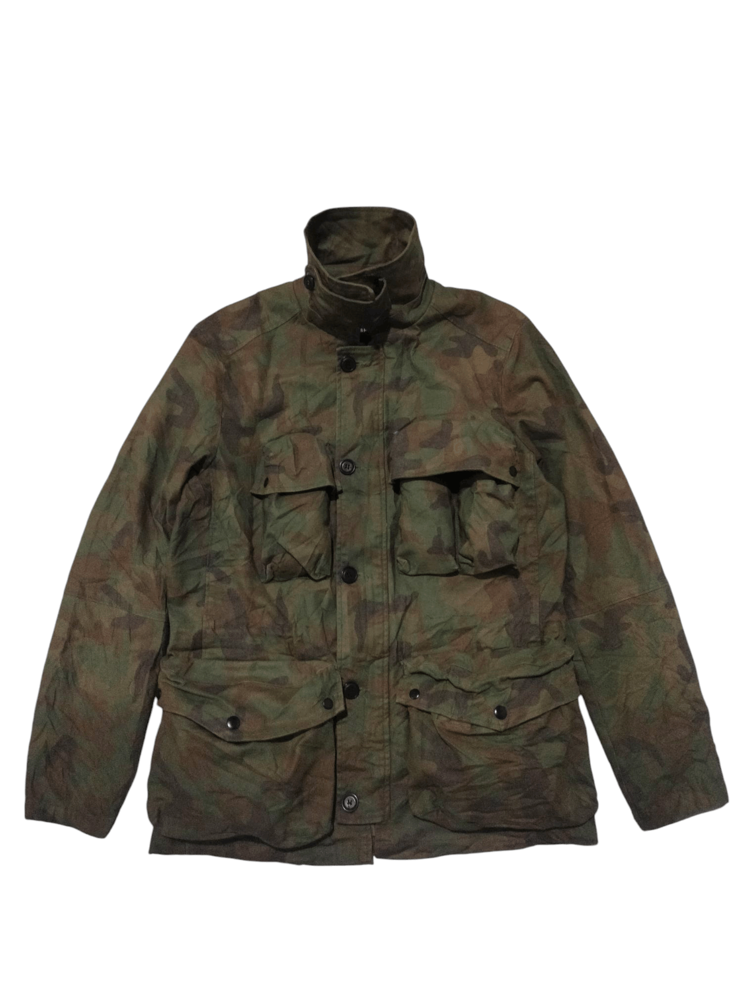Aspesi Aspesi Amsterdam Blauw 3D Pocket Military Camo Jacket Size US M / EU 48-50 / 2 - 2 Thumbnail