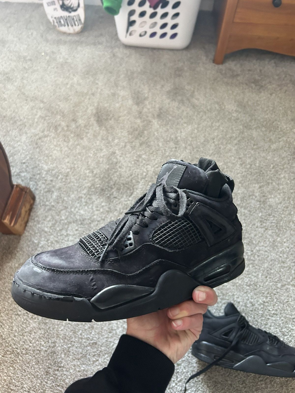 Nike Black cat Jordan 4s OG Size US 9.5 / EU 42-43 - 6 Thumbnail