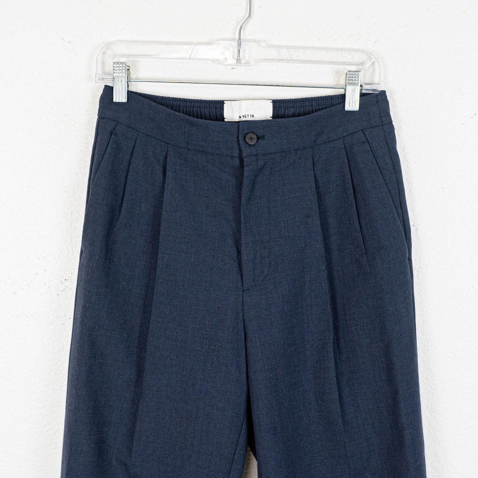 Other Cellar Door BALLET Pleated Trouser Pants Navy Wool blend 44 Size US 28 / EU 44 - 6 Thumbnail