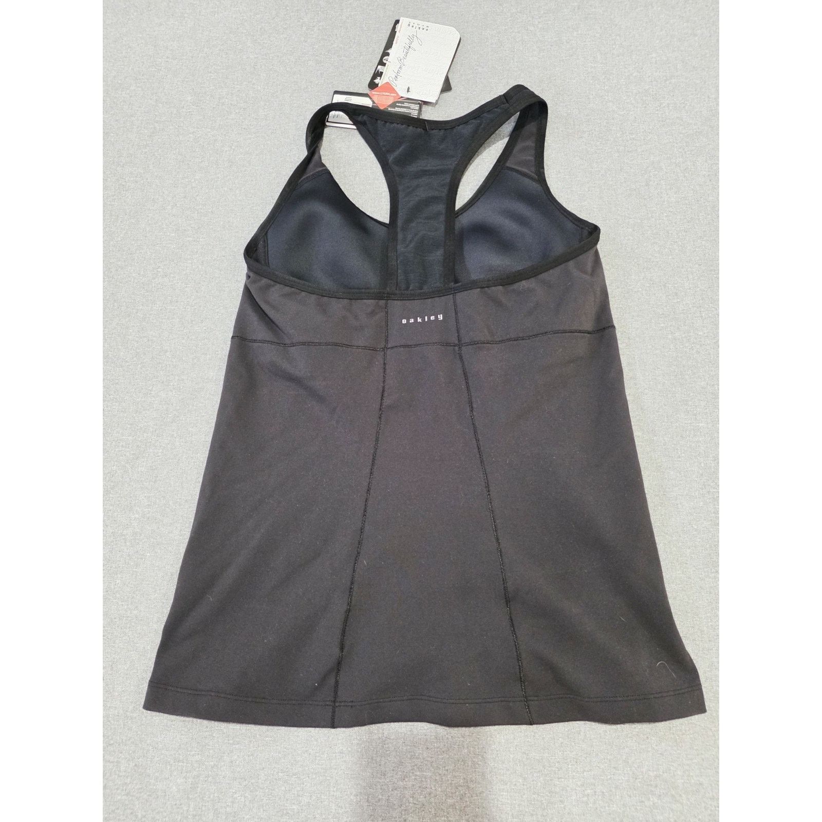 Oakley Oakley NWT Top Womens Lg Black Power Scoop Neck Racerback Size M / US 6-8 / IT 42-44 - 2 Thumbnail