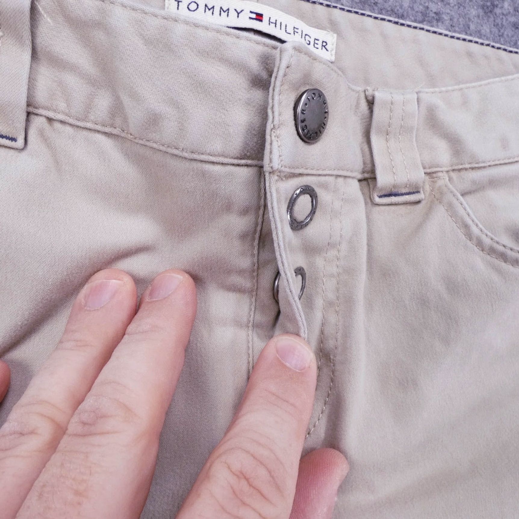Tommy Hilfiger Tommy Hilfiger Pants Womens 8 Stretch Flat Front Boot Beige Button Fly Ladies Size 30" / US 8 / IT 44 - 5 Thumbnail