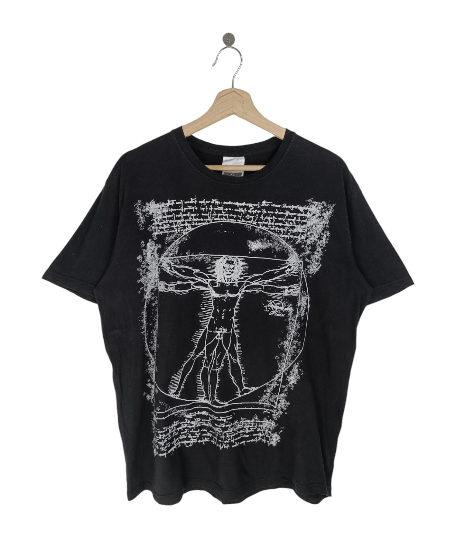 Other VINTAGE LEONARDO DAVINCI VITRUVIAN MAN ART TEE gogh dali Size US XL / EU 56 / 4 - 1 Thumbnail
