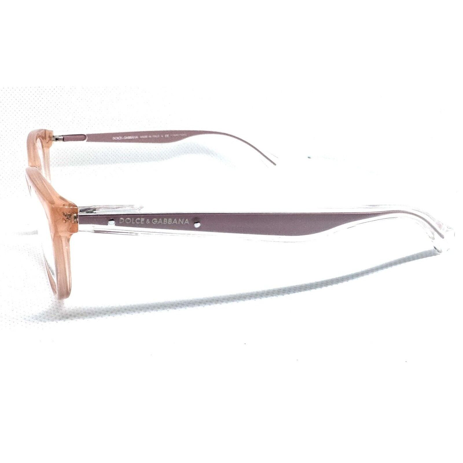Dolce & Gabbana DOLCE & GABBANA DG 3141 2587 BLUSH PINK EYEGLASSES 53-16 Size ONE SIZE - 4 Thumbnail