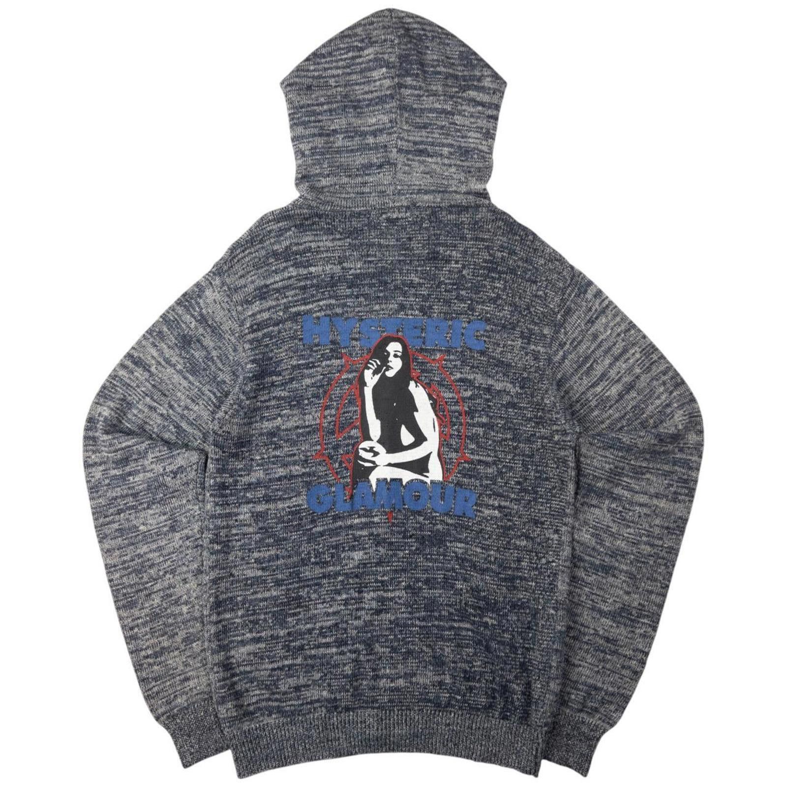 Vintage Hysteric Glamour Zip Up Knit Hoodie Size M
