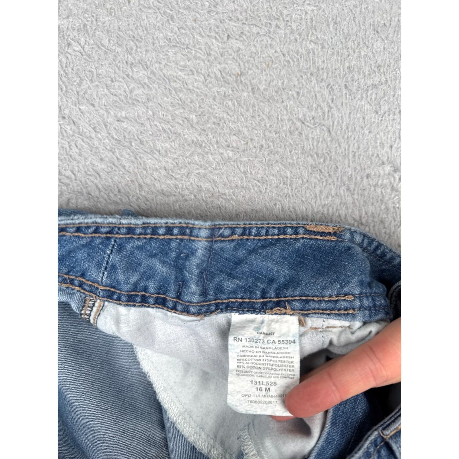 Lee Lee Jeans Women 16 Blue Denim Capri Crop Mid Rise 34x17 5-Pocket Regular Jeans Size 38" / US 16 / IT 52 - 6 Thumbnail