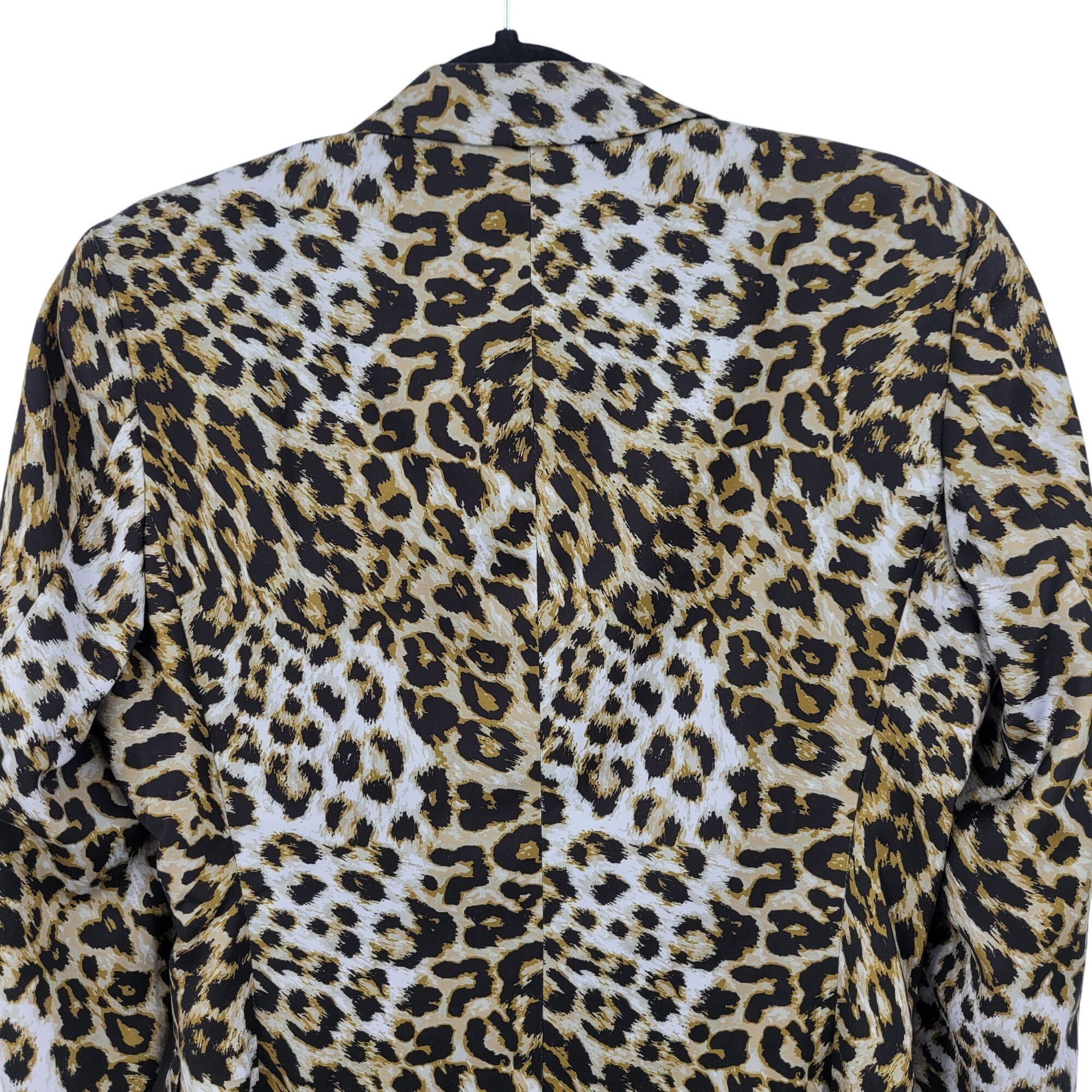 Other Leopard Print Mens Satin Blazer Jacket L/46 Single-Breasted Size 46R - 11 Thumbnail