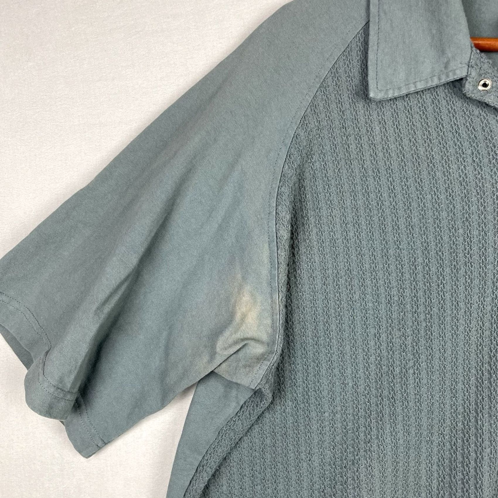 Vans VINTAGE Vans Shirt Mens L California Knit Snap Beach Surfer Logo Shirt Size US L / EU 52-54 / 3 - 6 Thumbnail