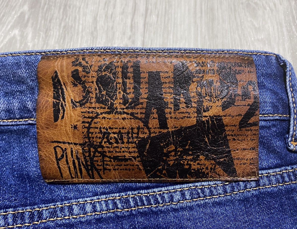 Dsquared2 Dsquared2 Distressed Washed Torn Denim Jeans Big Leather Tag Size US 38 / EU 54 - 8 Thumbnail