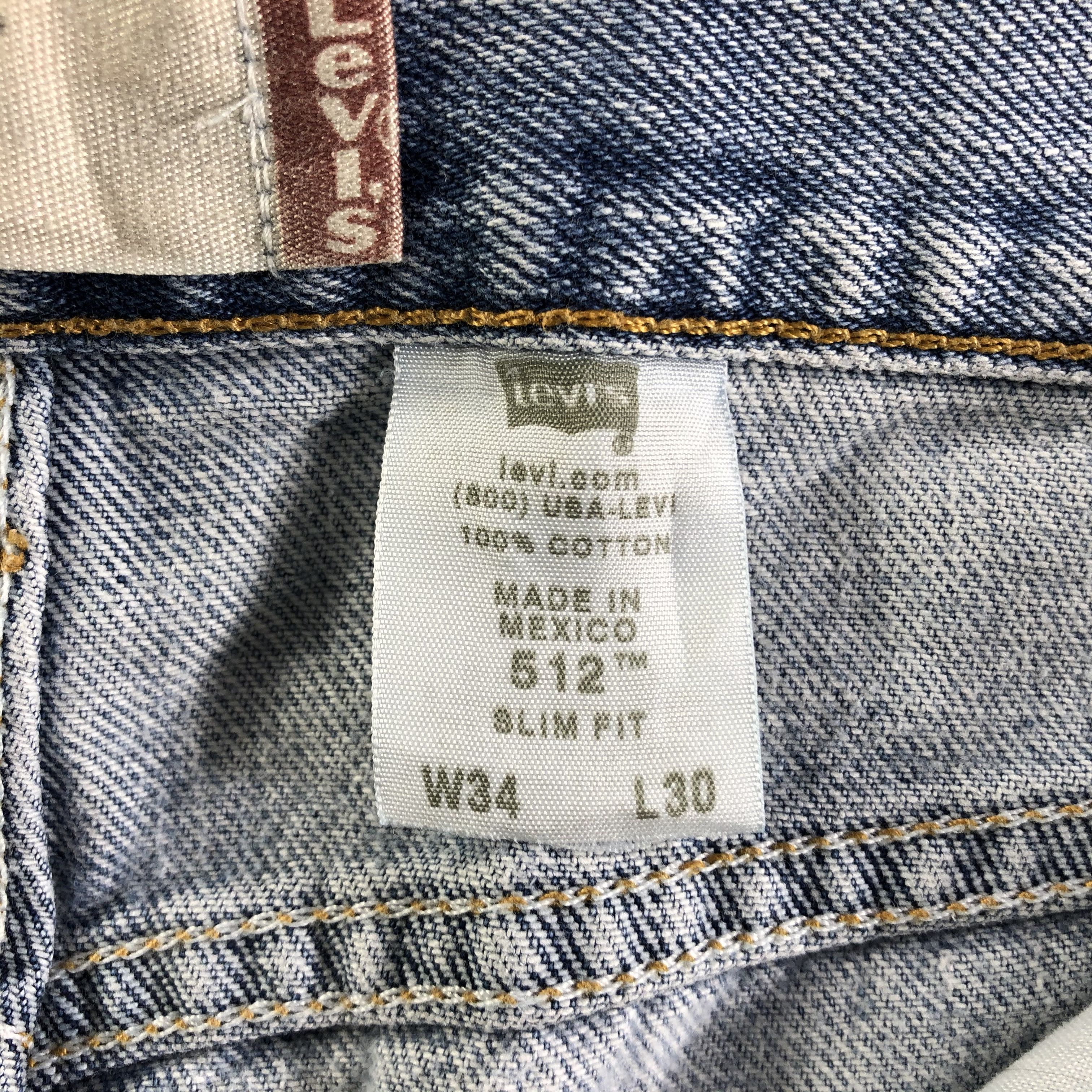 Levi's × Vintage Vintage Light Wash Levis 512 Jeans-JM3424 Size 33" - 12 Thumbnail