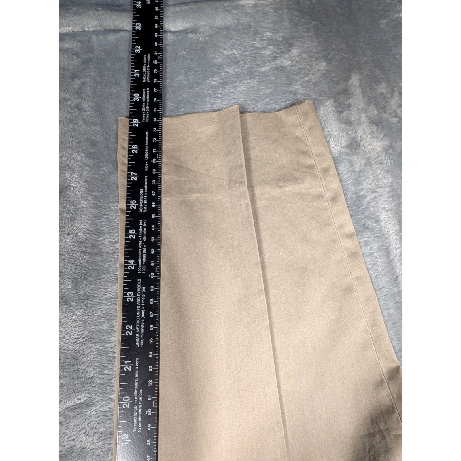 Vintage Hiltl Pants Mens 34x38 Chino Dayne-So Flat Front Beige Khaki Pockets Straight Leg 34 Waist 34 Inseam Regular Size Mens Size US 34 / EU 50 - 4 Thumbnail