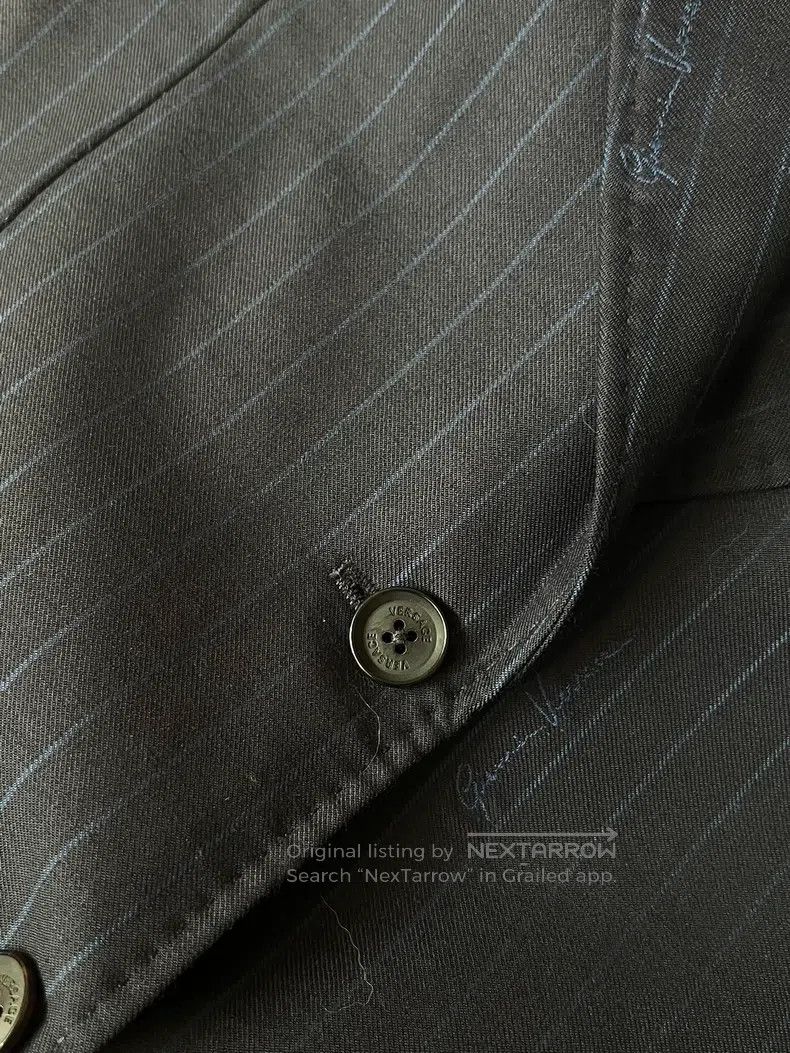 Versace Versace Classic logo striped suit Size 44S - 5 Thumbnail