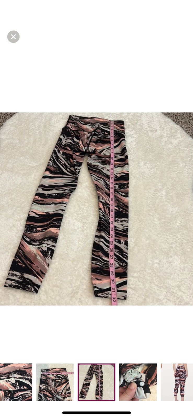 Lululemon Lululemon wunder under high rise 7/8 tights leggings size 2 Size 26" / US 2 / IT 38 - 6 Thumbnail