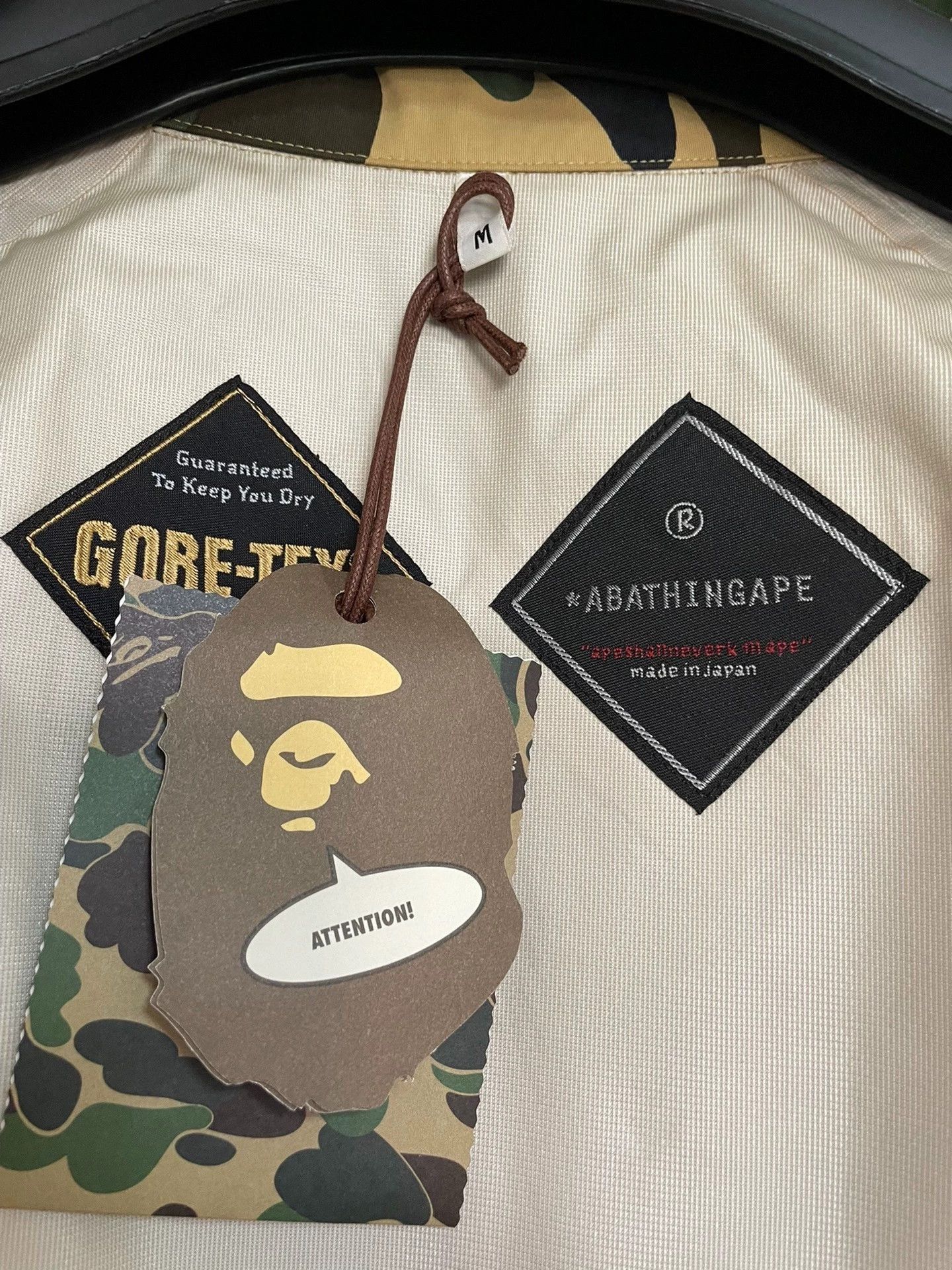 Bape Beige Camouflage Print Light Jacket Size M Size US M / EU 48-50 / 2 - 5 Thumbnail