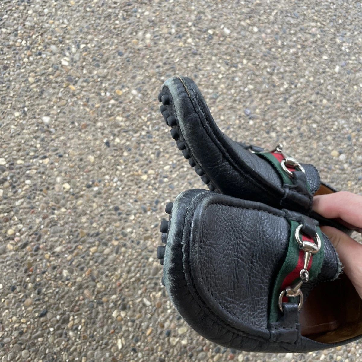 Gucci Gucci Horsebit Driving Loafers Black Leather 9 Slip On Size US 9 / EU 42 - 7 Thumbnail
