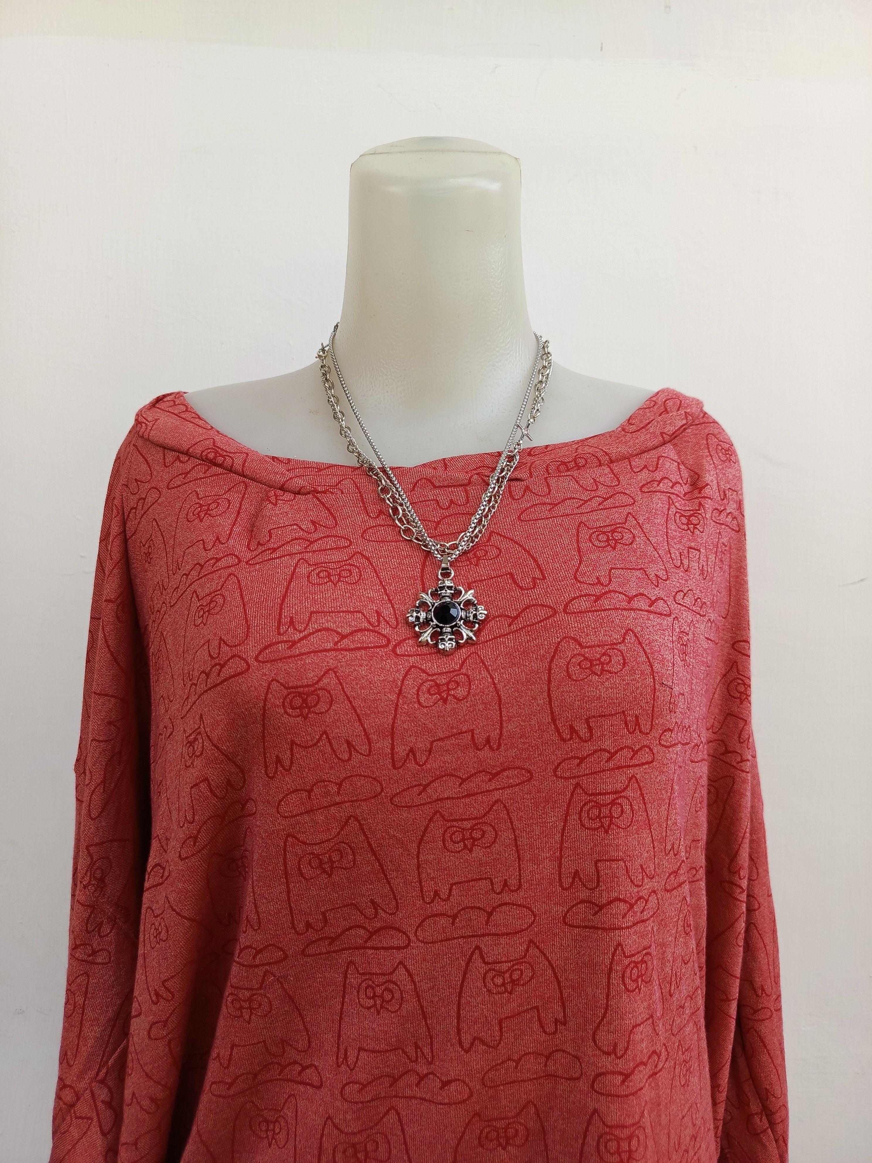 mercibeaucoup Mercibeaucoup Japan Archive Batwing Sleeve Owl Pattern Shirt Size M / US 6-8 / IT 42-44 - 2 Thumbnail