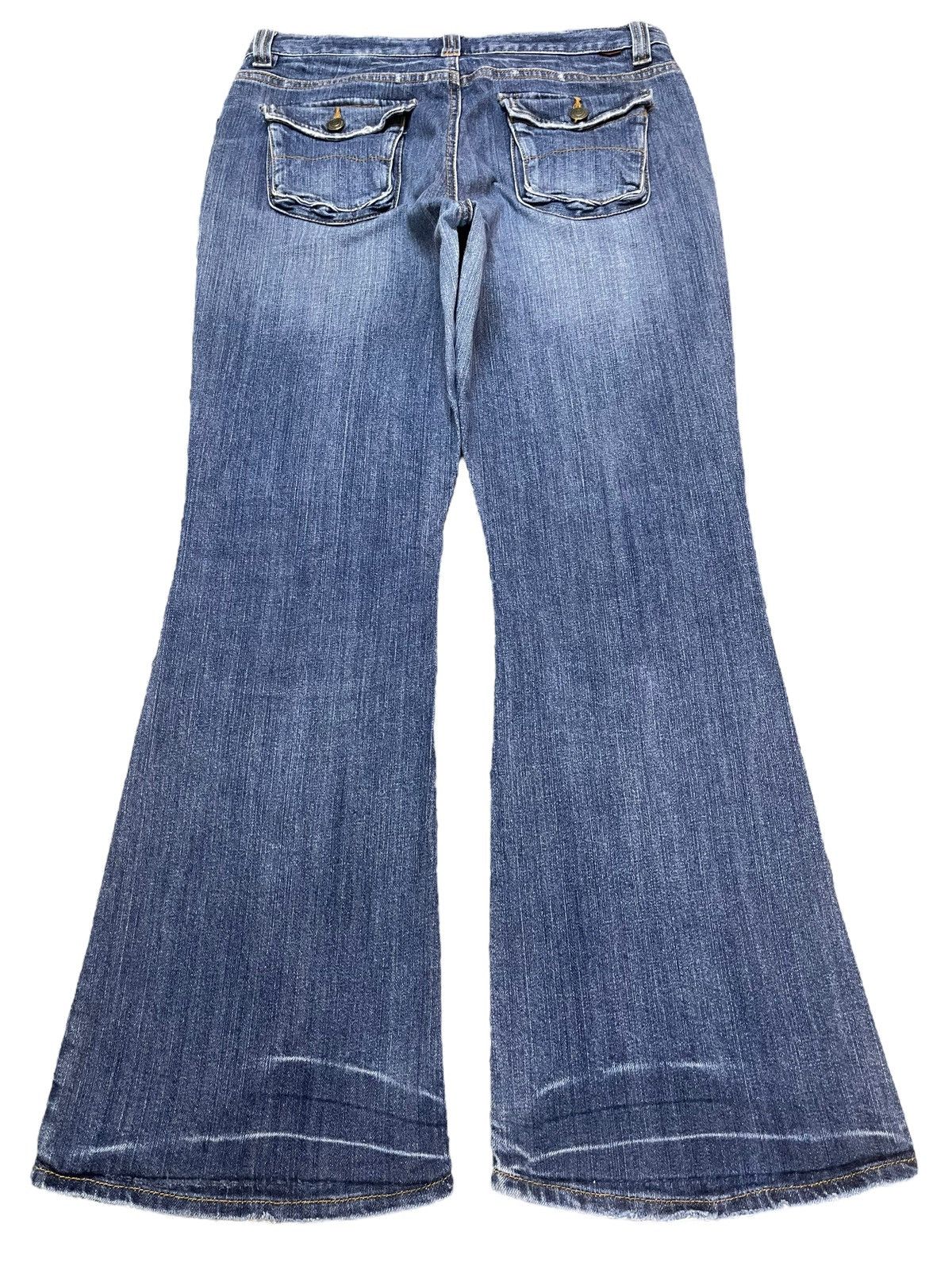 Hypebeast Vintage Japanese Brand Bush Pants Faded Wash Wide Leg Jeans Size US 30 / EU 46 - 2 Thumbnail