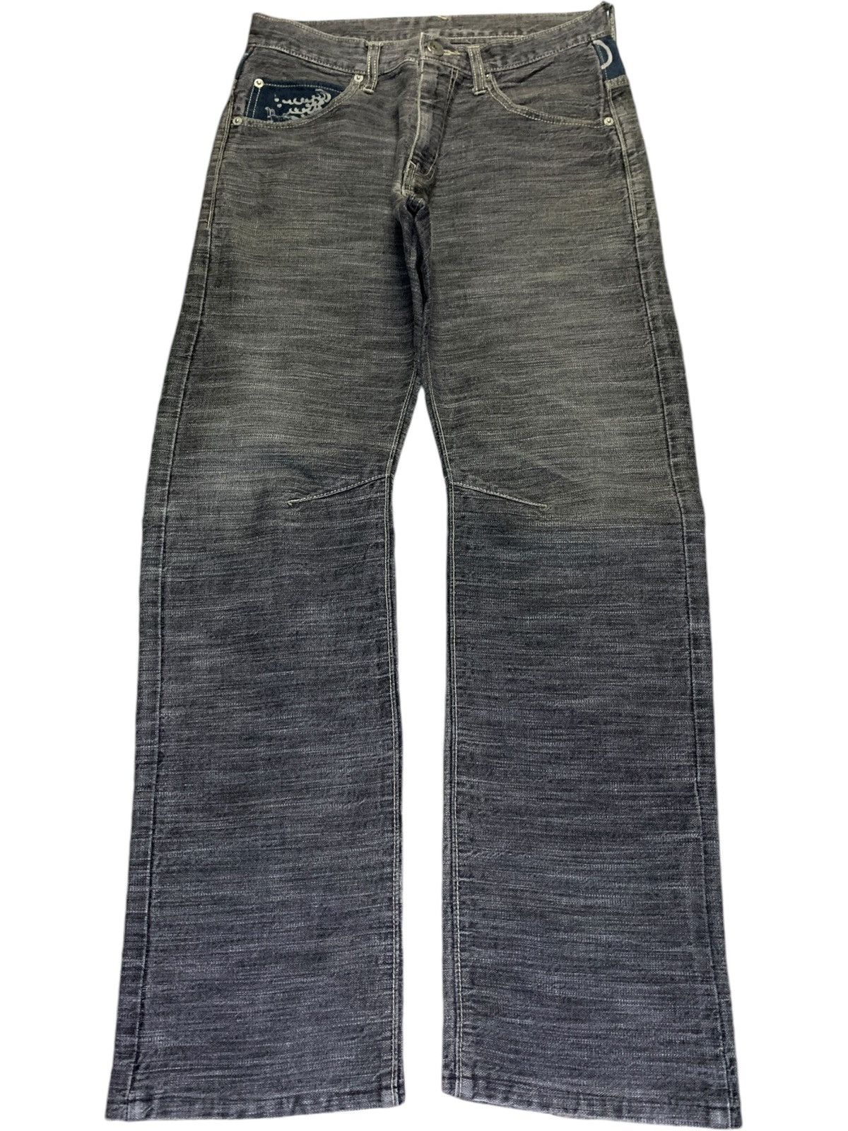 Japanese Brand Vintage Japanese Brand Karakuri Faded Style Loose Jeans Size US 30 / EU 46 - 1 Thumbnail