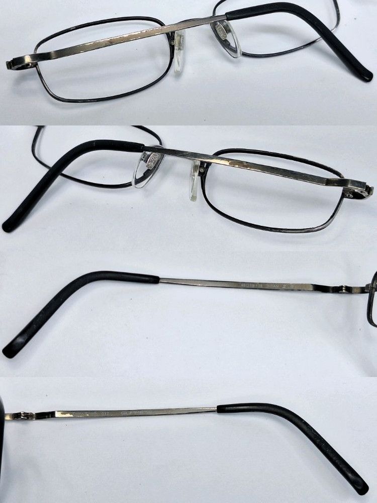 Other VINTAGE Cross Roads by Sanko Kogaku GUMMETAL Glasses Frame Size ONE SIZE - 8 Thumbnail