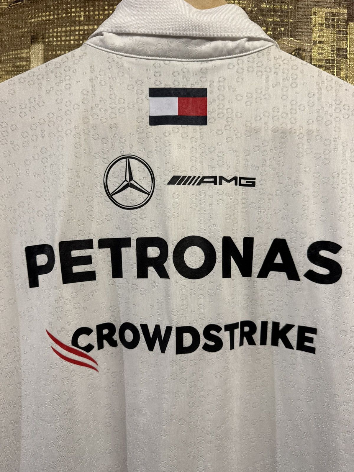 Mercedes-Benz Mercedes AMG F1 2024 Team Polo White Size L Size US L / EU 52-54 / 3 - 15 Thumbnail