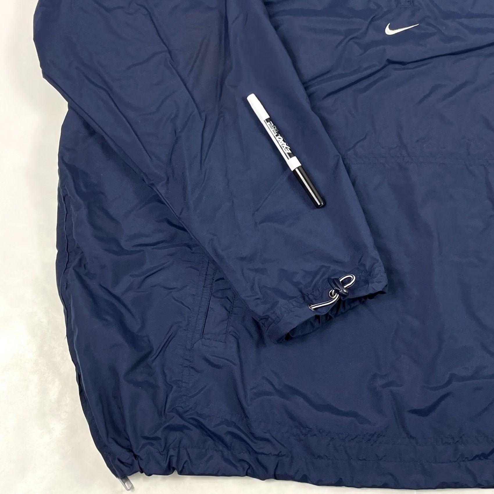 Nike VINTAGE Nike Jacket Men Extra Large Blue Track 1/4 Zip Anorak Hood Center Swoosh Size US XL / EU 56 / 4 - 5 Thumbnail