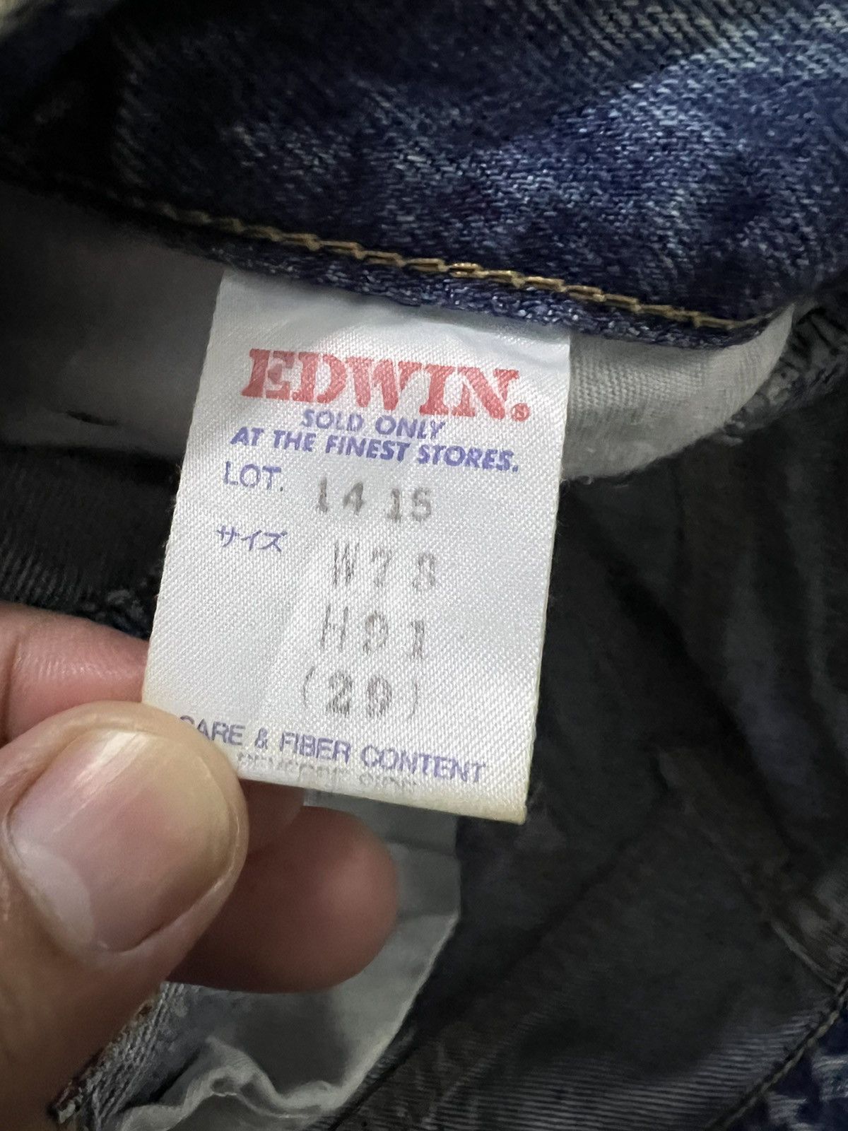 Edwin × Vintage VINTAGE EDWIN INTERNATIONAL BASIC ASID WASH JEANS Size US 27 - 17 Thumbnail
