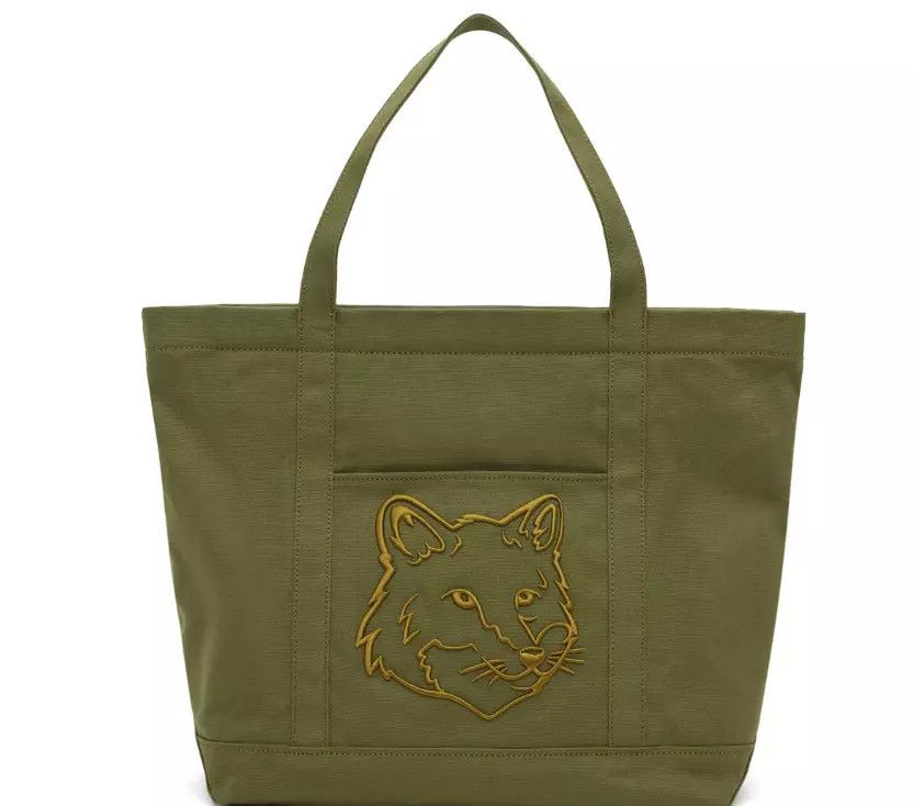 Maison Kitsune MAISON KITSUNÉ Paris FOX HEAD LARGE TOTE Size ONE SIZE - 6 Thumbnail