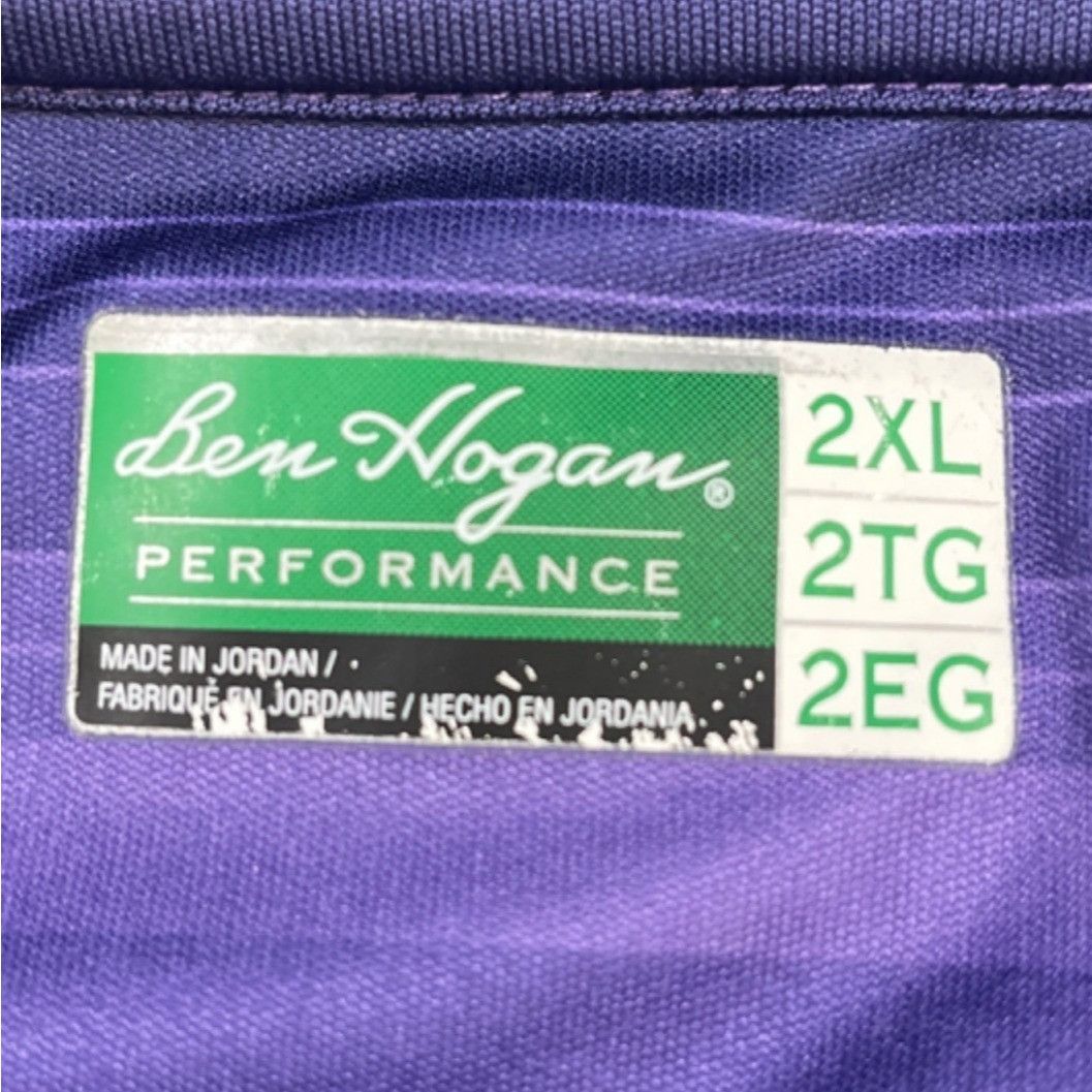 Other Ben Hogan Men's Purple Striped Golf Shirt/Polo Size 2XL SKU Size US XXL / EU 58 / 5 - 4 Thumbnail