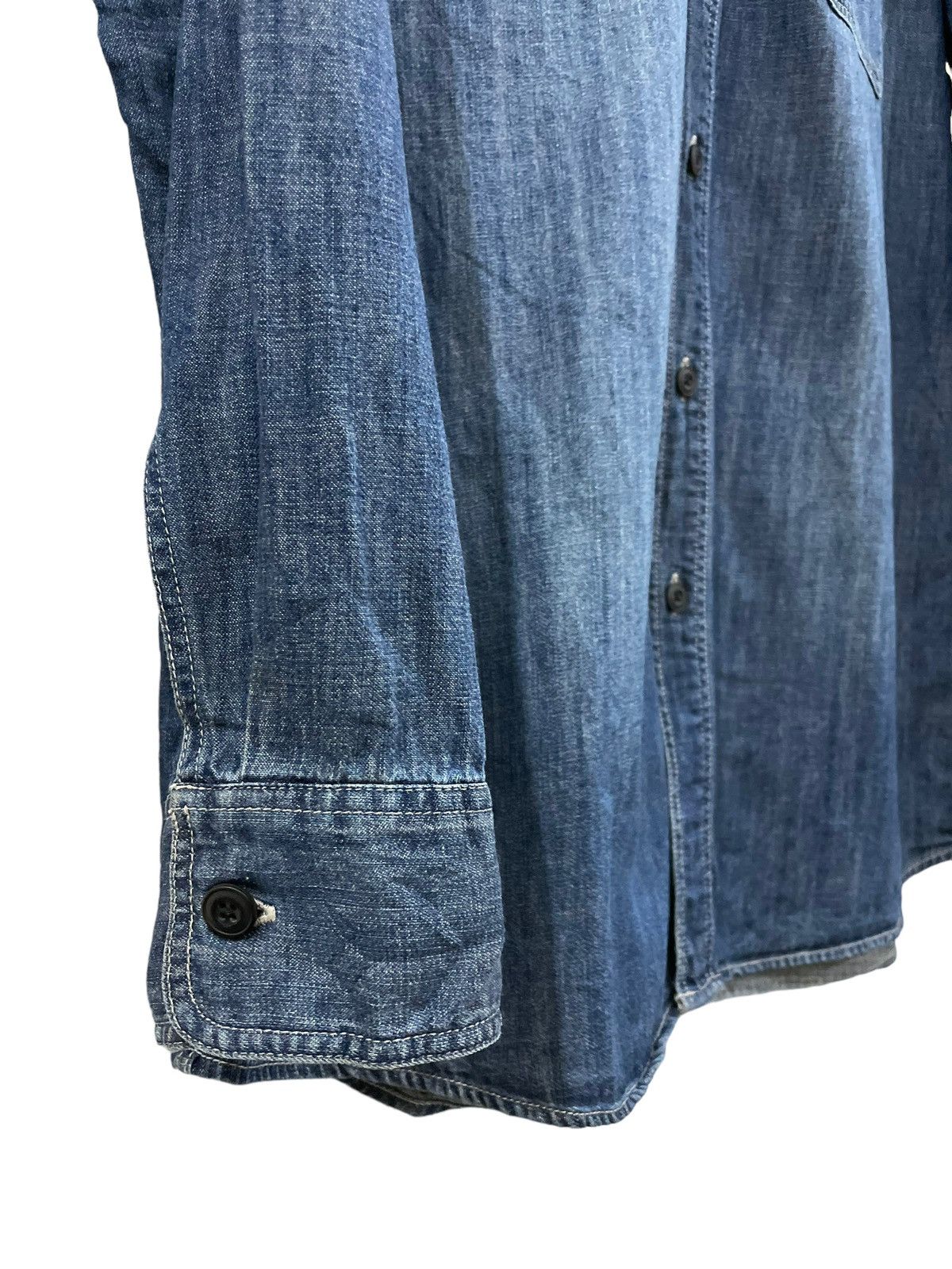 Japanese Brand × Jun Takahashi Vtg Y2k Uniqlo Faded Button Denim Jeans Flannel Size US XL / EU 56 / 4 - 6 Thumbnail