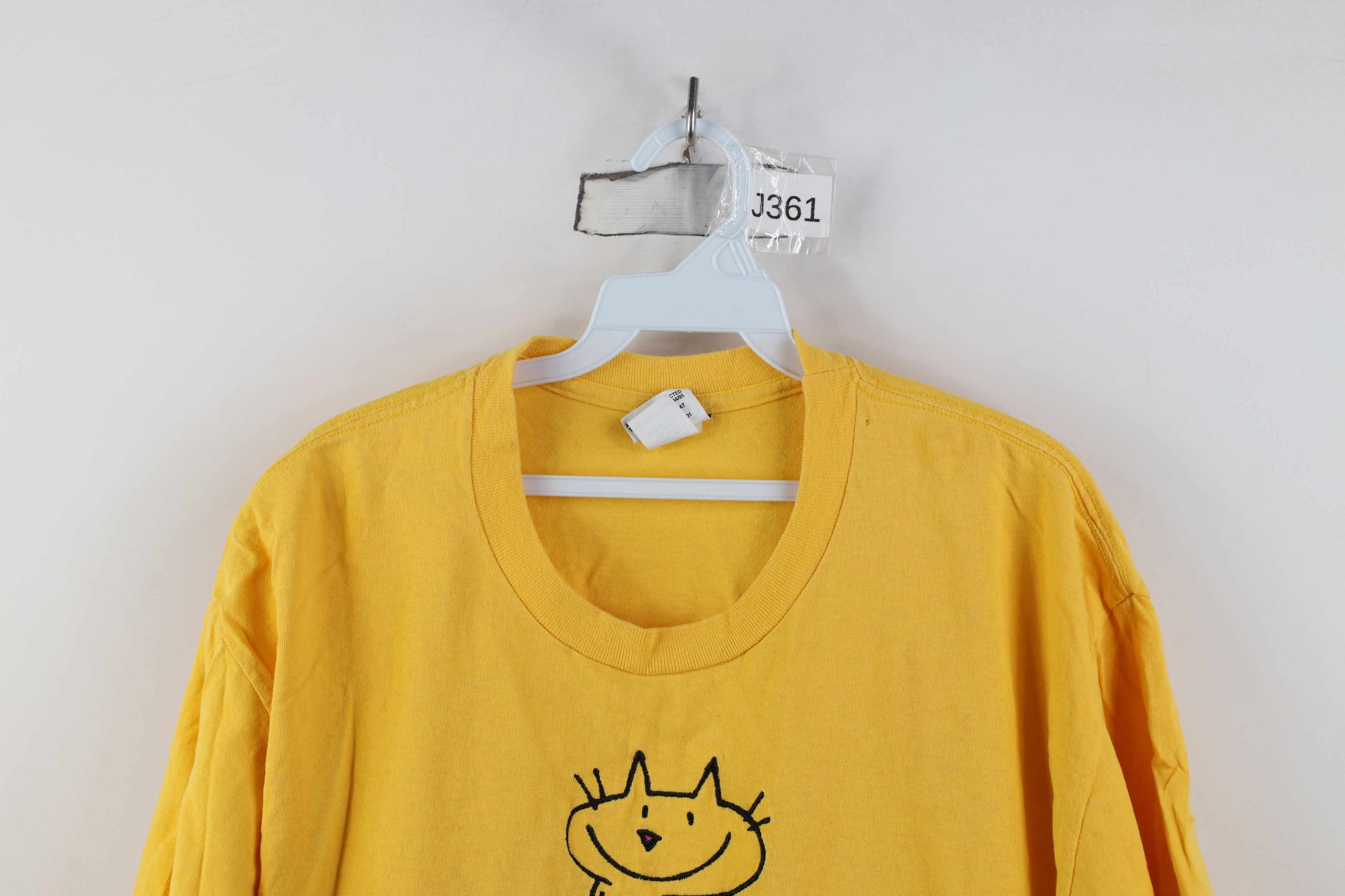 Vintage Vintage 90s Jim Benson Don't Really Care Cropped T-Shirt USA Size ONE SIZE - 2 Thumbnail